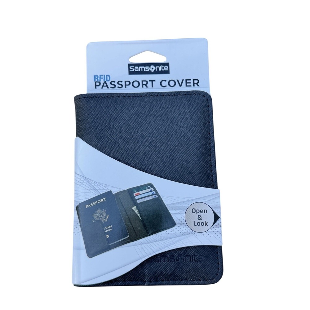 Samsonite RFID Passport Cover  - Black BRAND NEW
